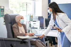 Illustration of cancer care in North America